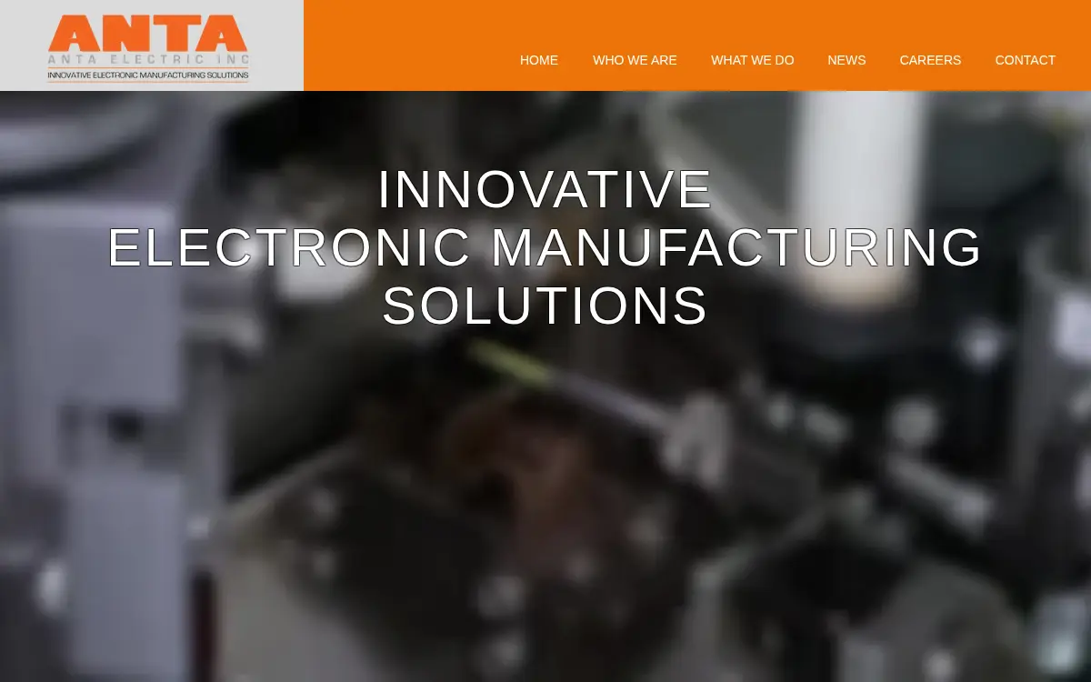 Homepage of Anta Electric, INC.