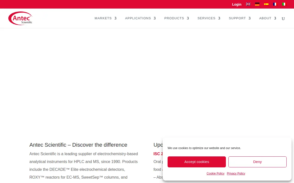 Homepage of Antec (usa), LLC