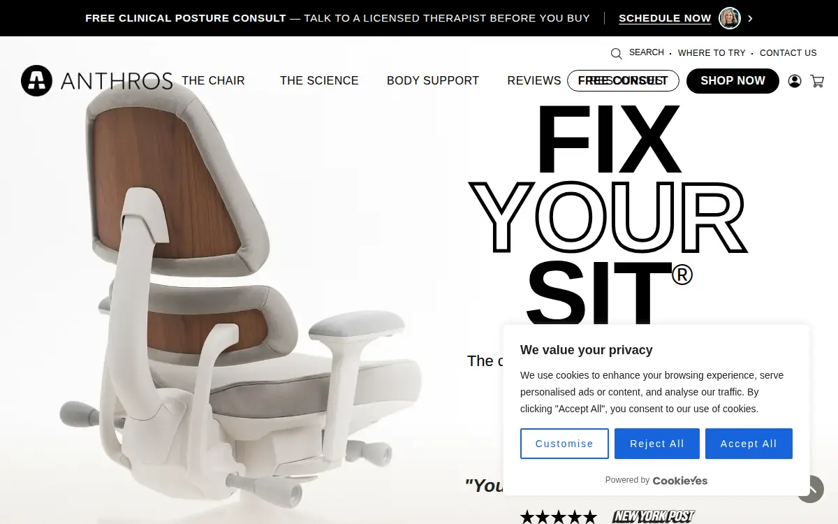 Homepage of Anthros Office LLC