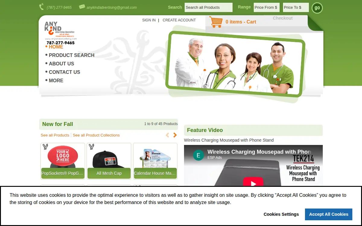 Homepage of Any Kind Advertising INC.