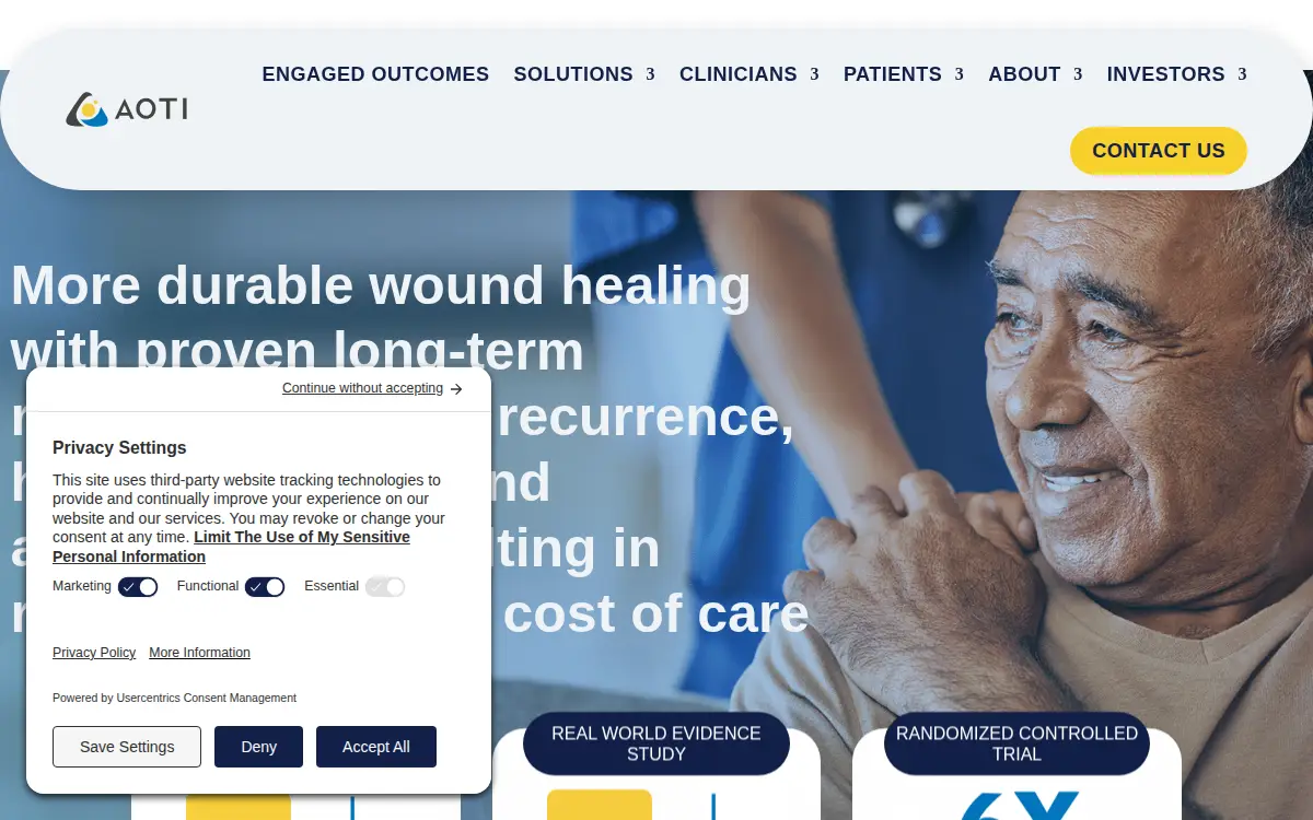 Homepage of Aoti INC