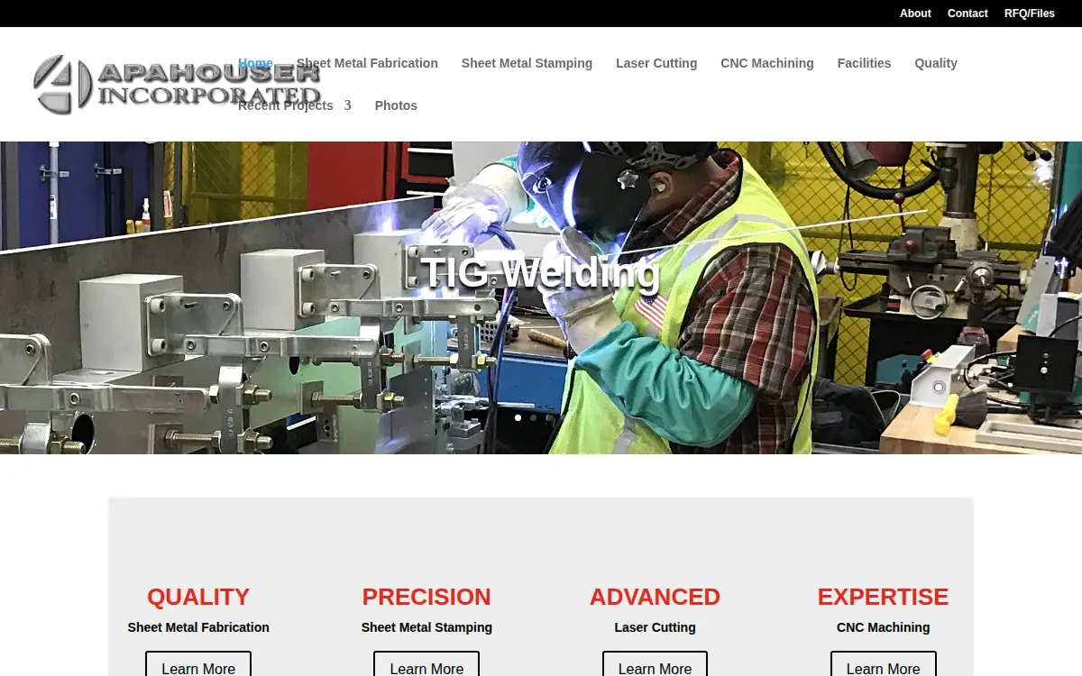 Homepage of Apahouser INC.