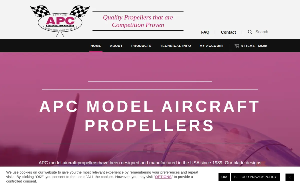 Homepage of Landing Products, INC