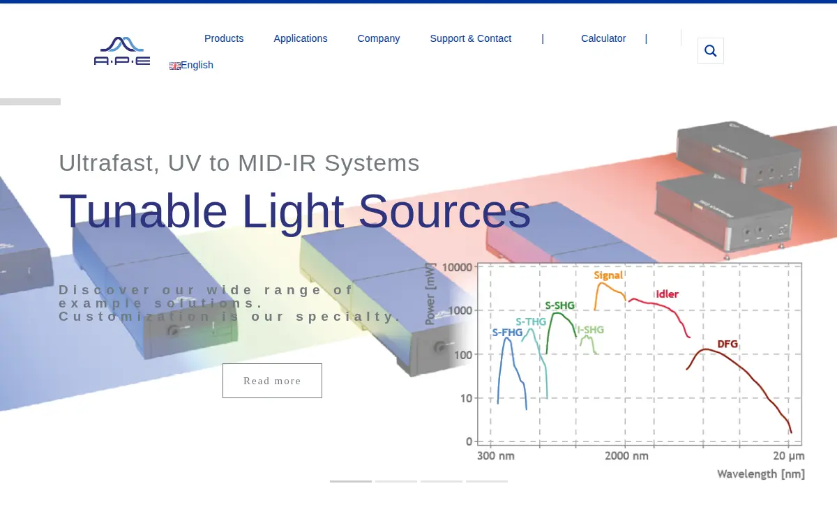Homepage of Applied Physics & Electronics, INC.