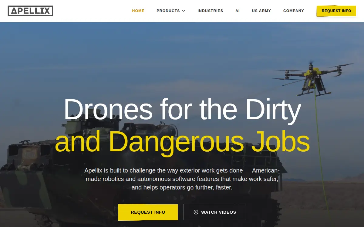 Homepage of Working Drones, INC.