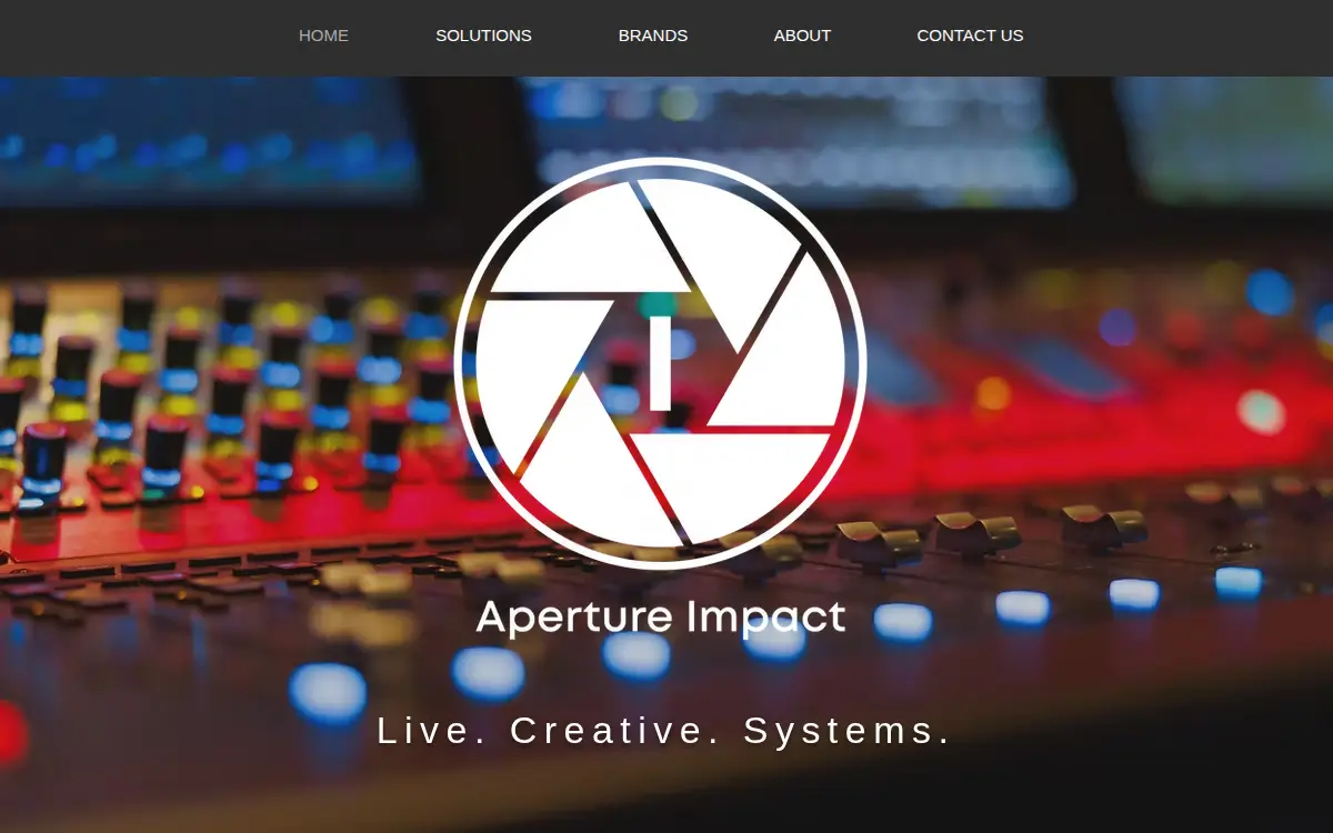 Homepage of Aperture Holding Company