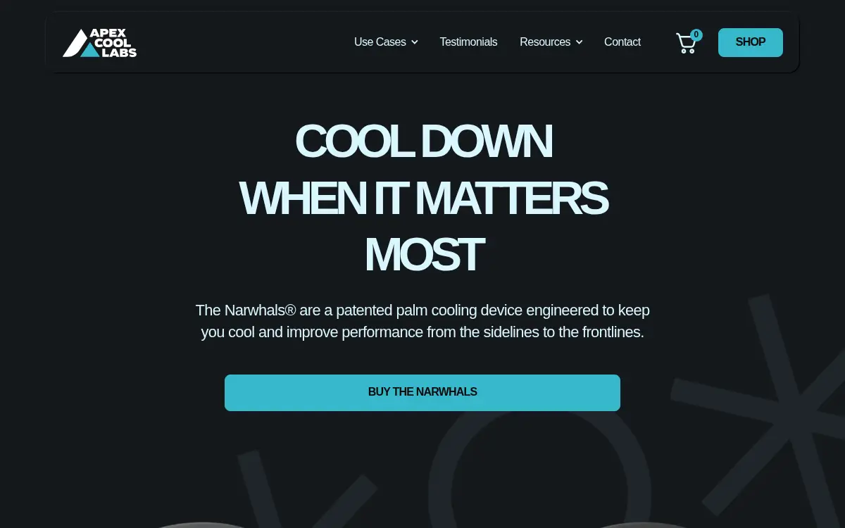 Homepage of Apex Cool Labs, INC.