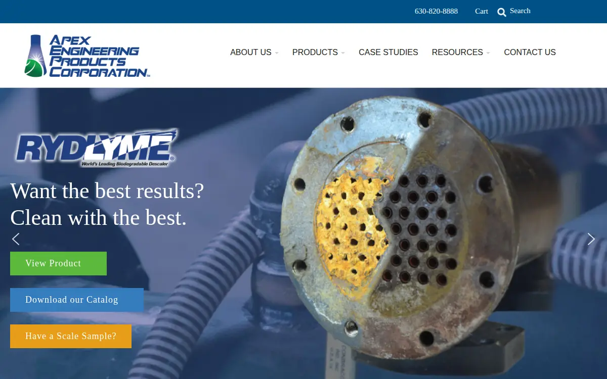 Homepage of Apex Engineering Products CORP