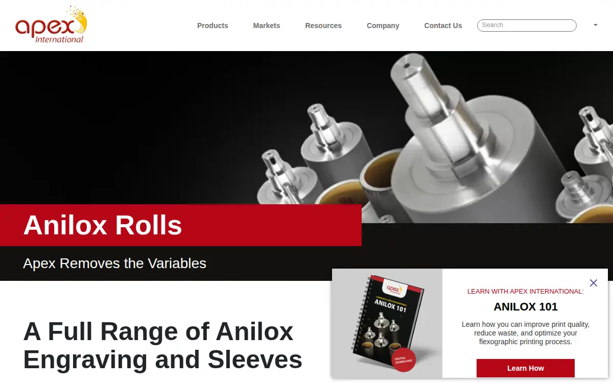 Homepage of Apex North America INC