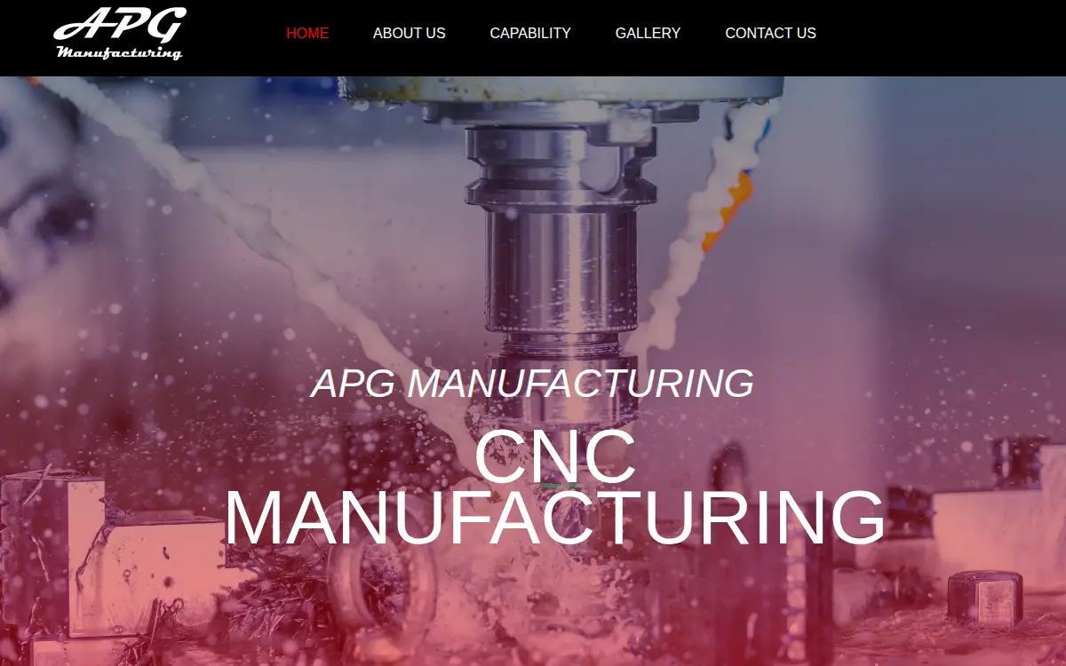 Homepage of Apg Manufacturing LLC