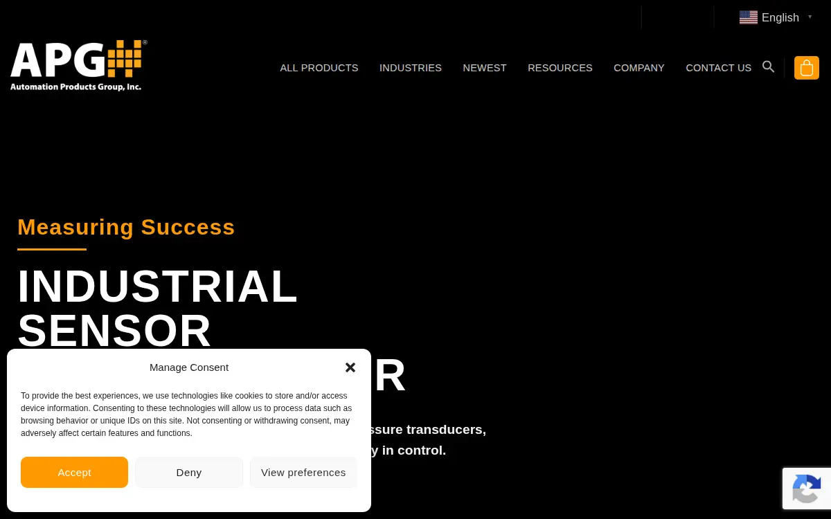 Homepage of Automation Products Group, INC.