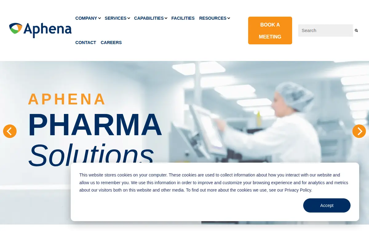 Homepage of Aphena Pharma Solutions-tennessee, LLC