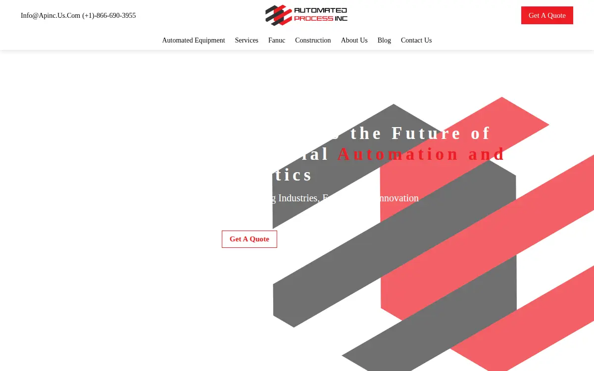 Homepage of Automated Process INC.