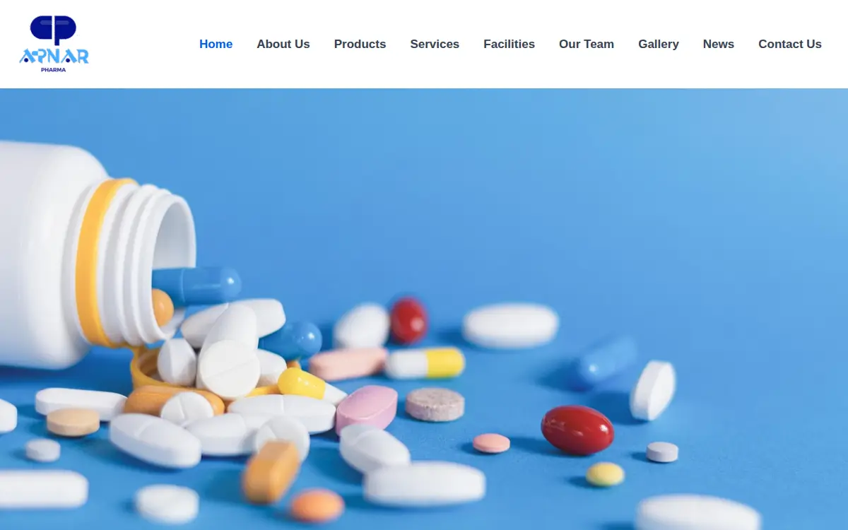 Homepage of Apnar Pharma, LP