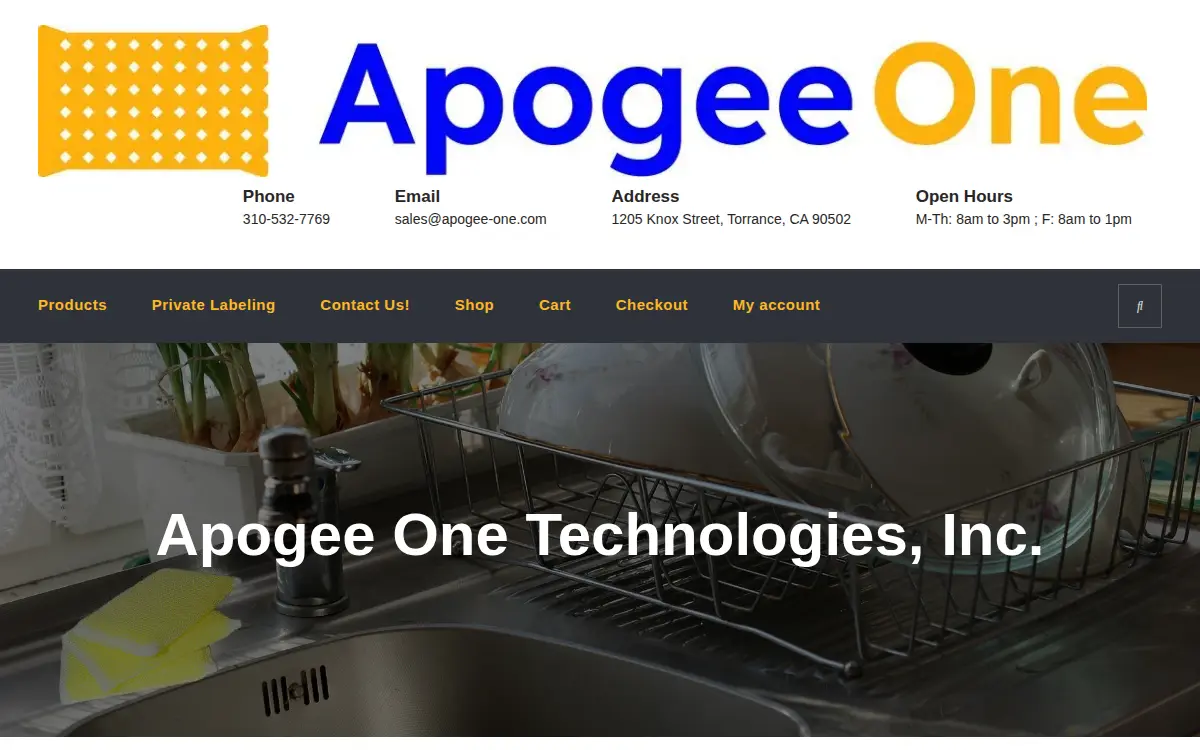 Homepage of Apogee One Technologies INC