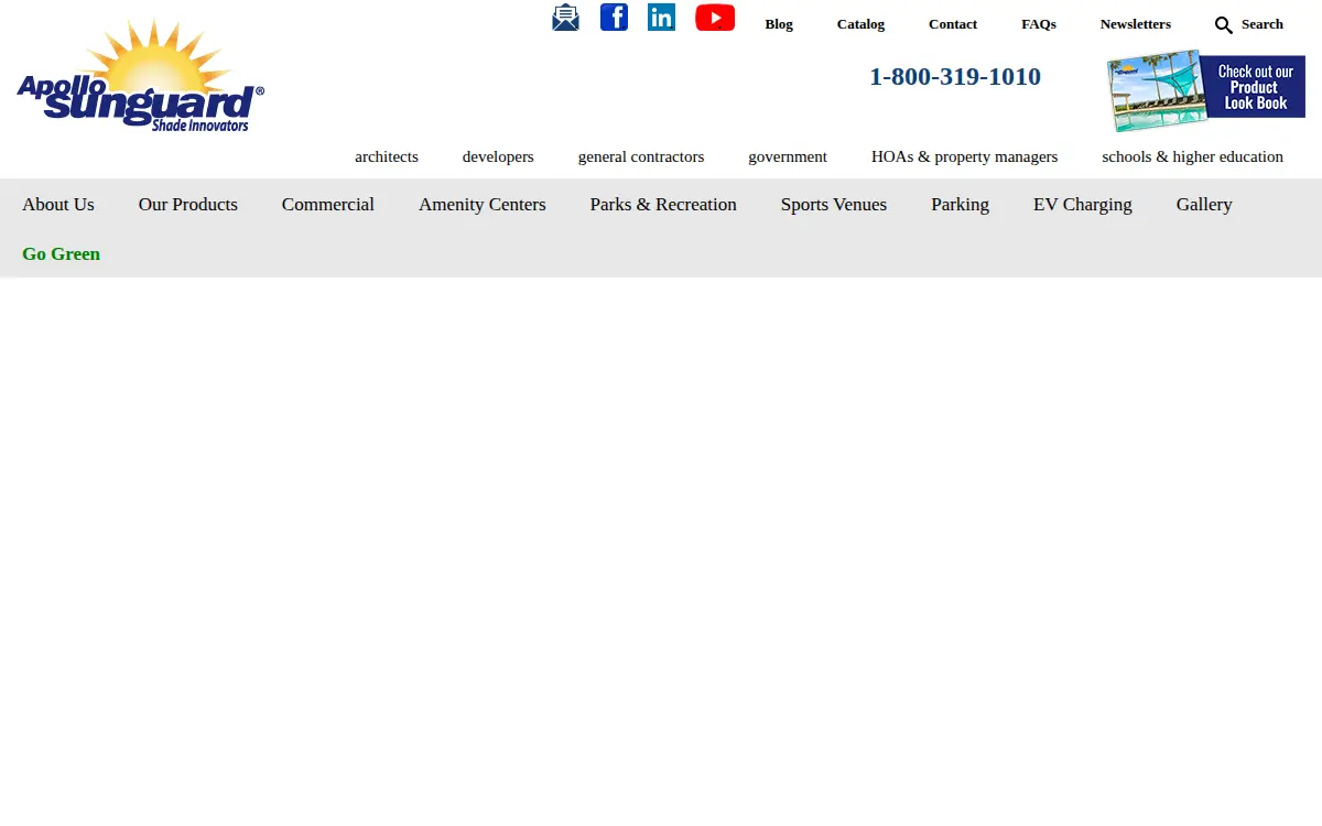 Homepage of Apollo Sunguard Systems INC
