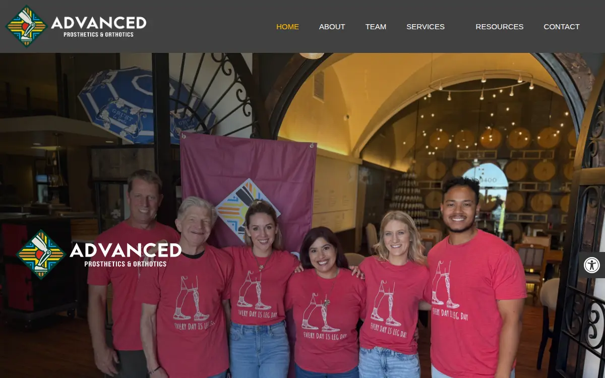 Homepage of Rio Grande Orthotics & Prosthetics, LLC