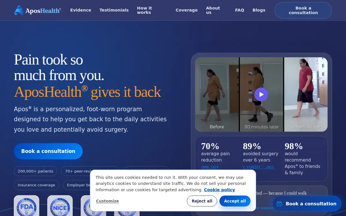Homepage of Apos US Management, INC.