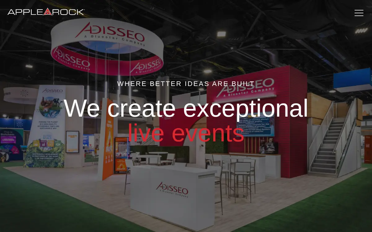 Homepage of Apple Rock Advertising & Promotion, INC.