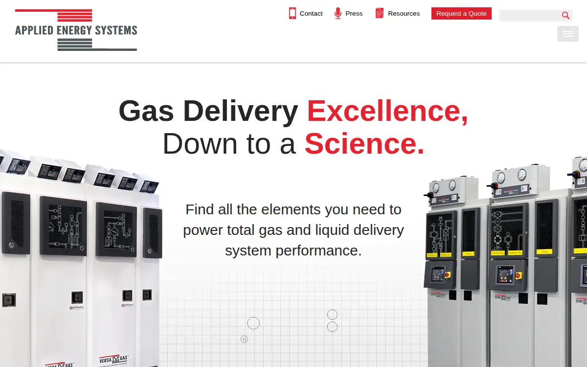Homepage of Applied Energy Systems INC