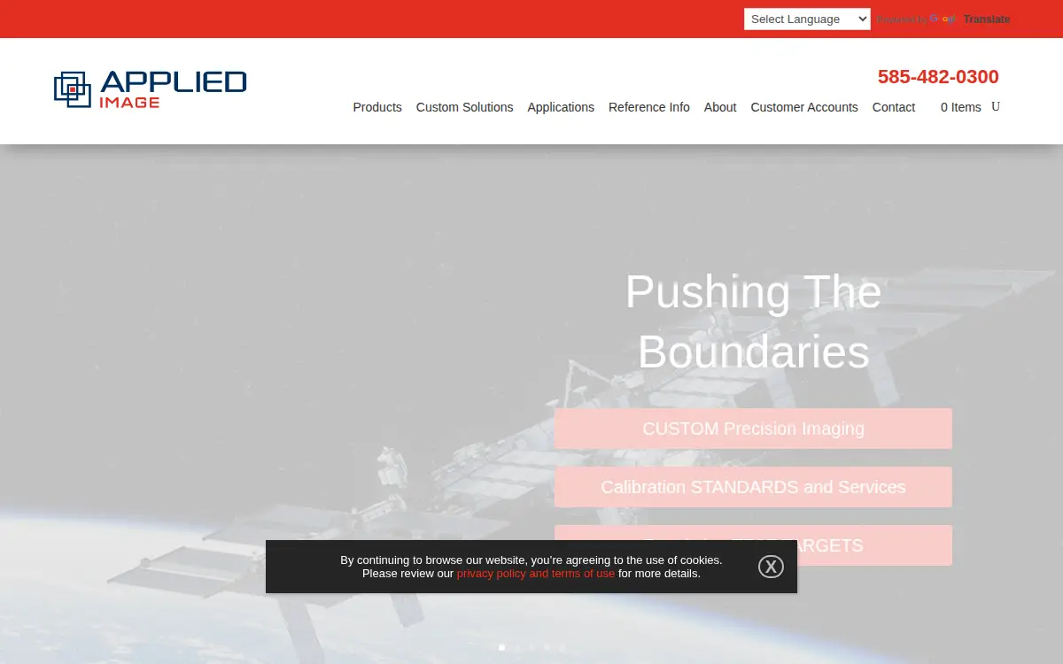 Homepage of Applied Image, INC