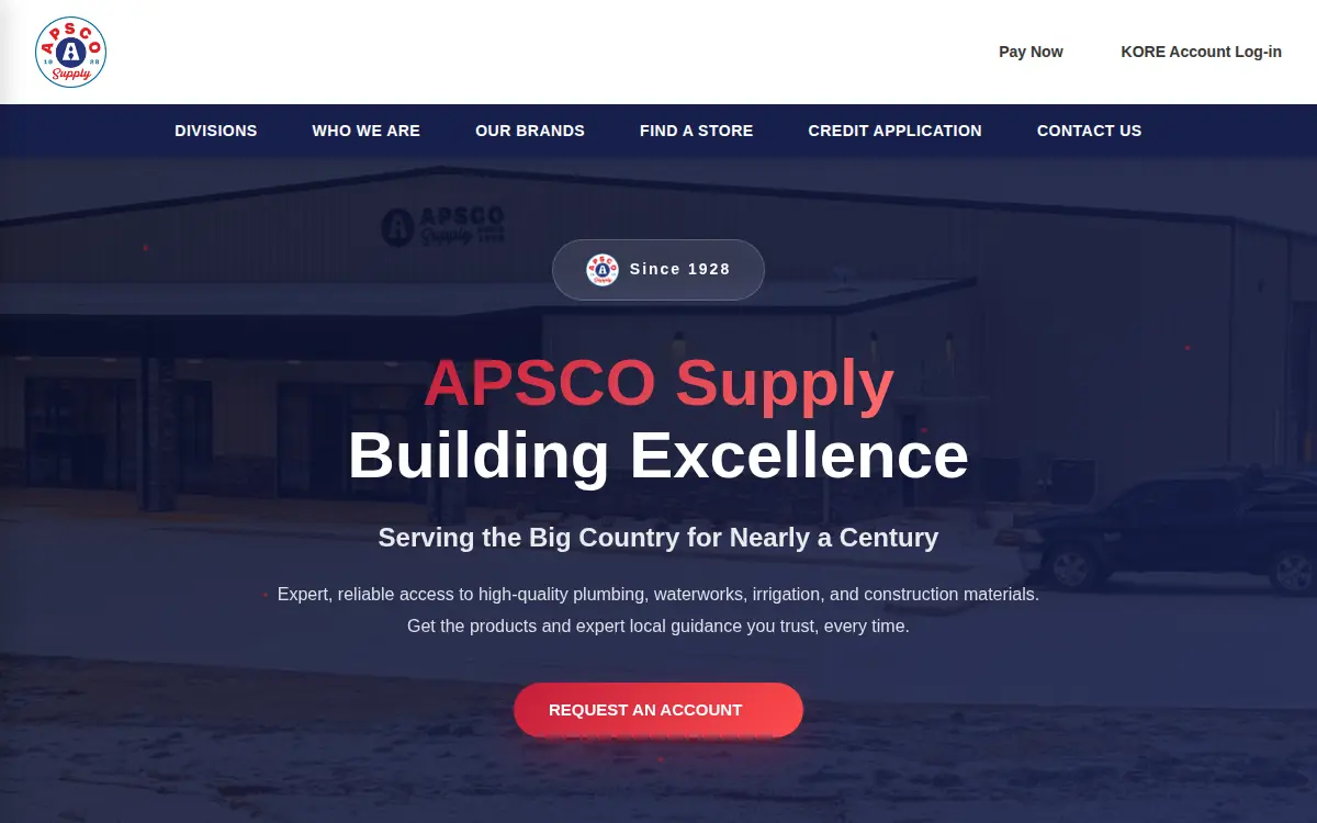 Homepage of Apsco INC