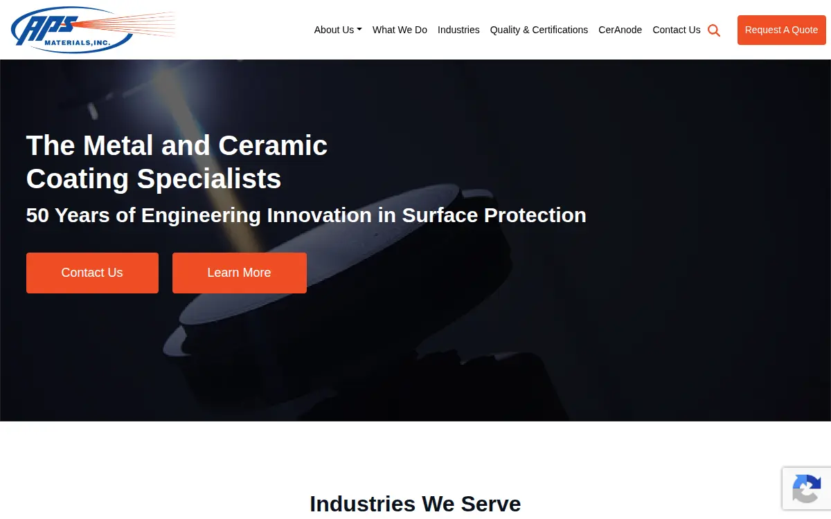 Homepage of Aps Materials INC