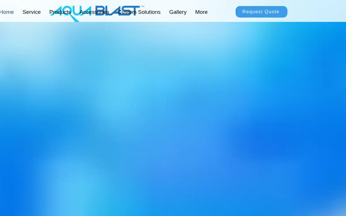 Homepage of Aqua Blast CORP.