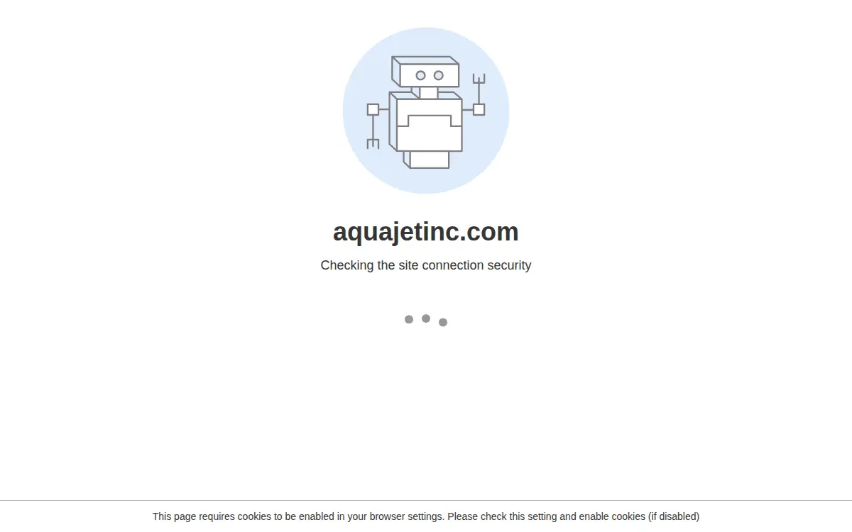 Homepage of Aqua Jet, Incorporated
