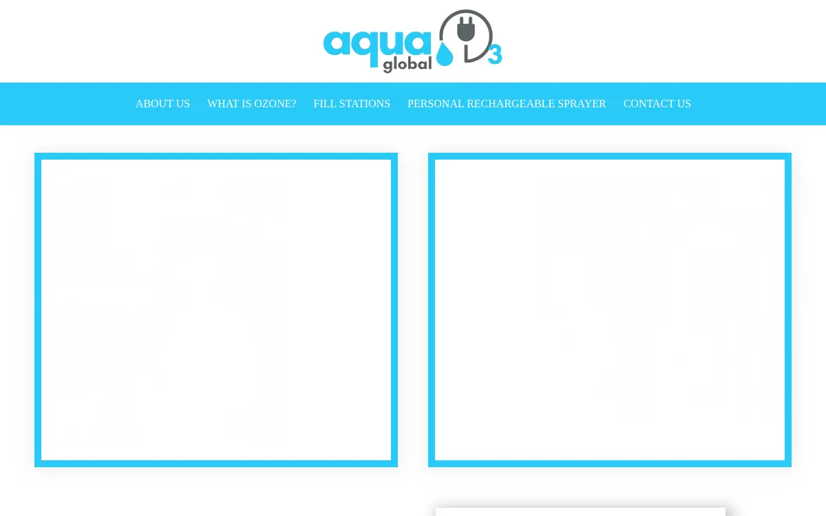 Homepage of Aqua03 LLC