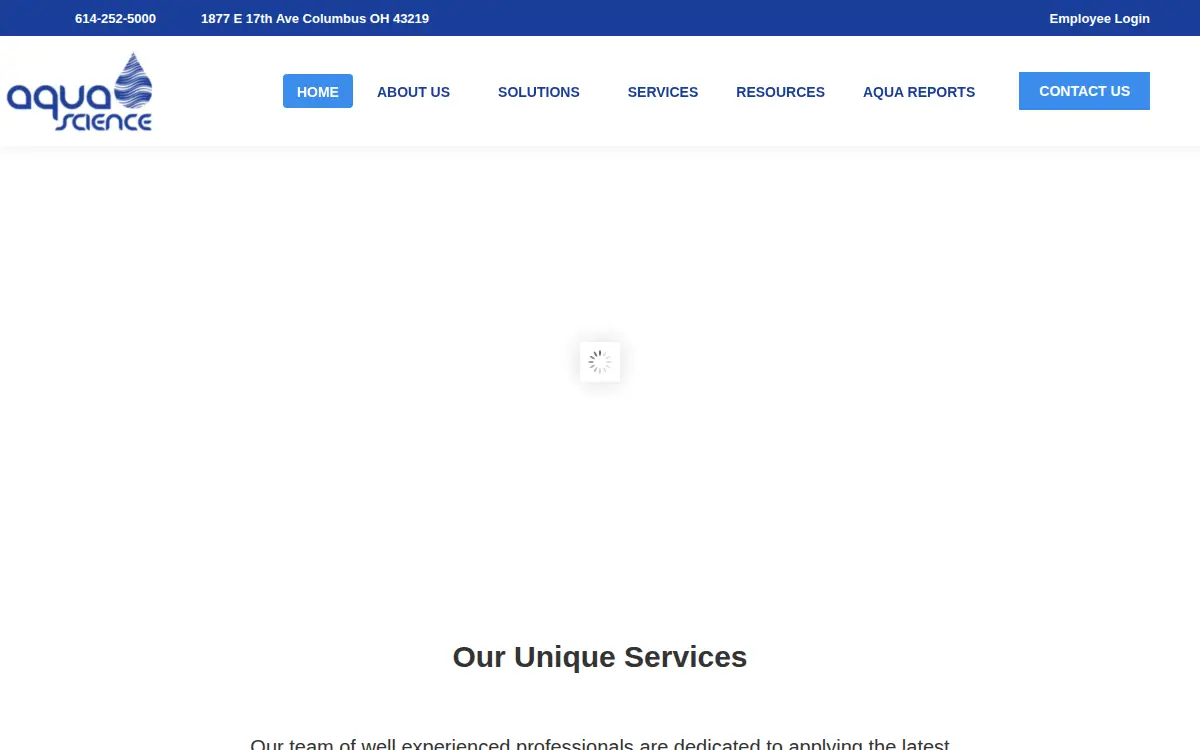 Homepage of Aqua Science, INC
