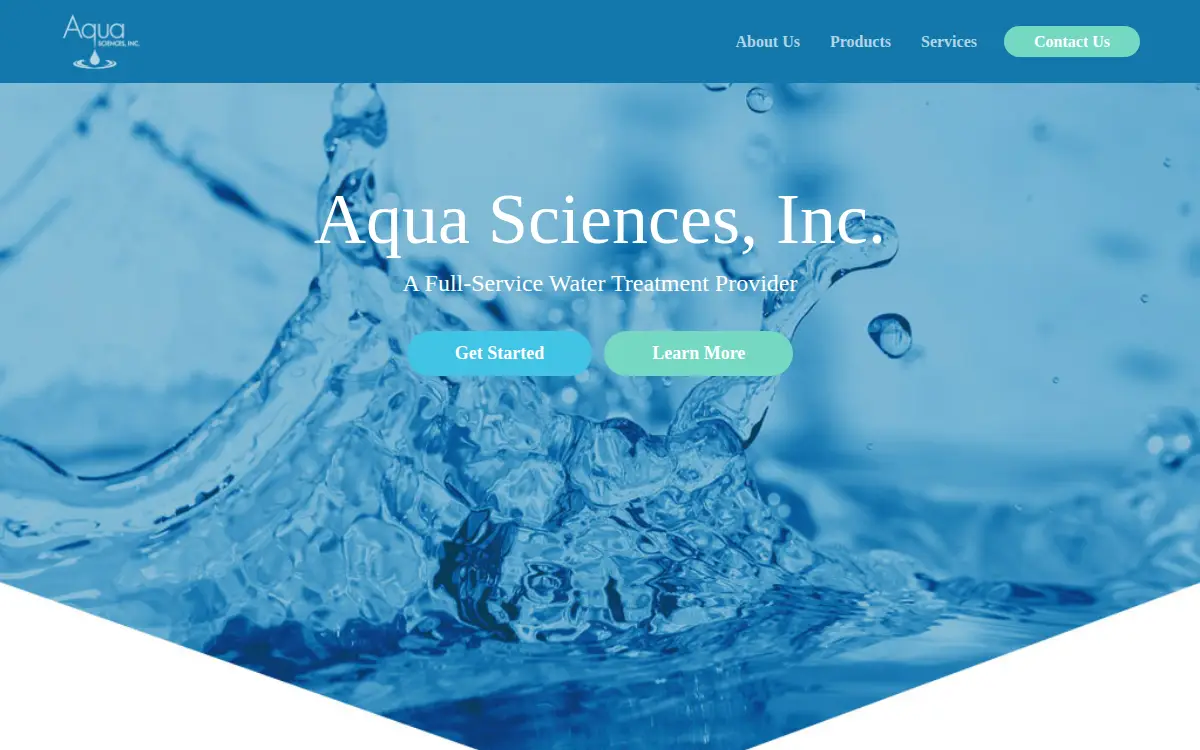 Homepage of Aqua Sciences, INC.