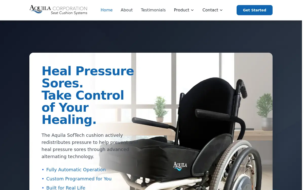Homepage of Aquila Corporation of Tennessee