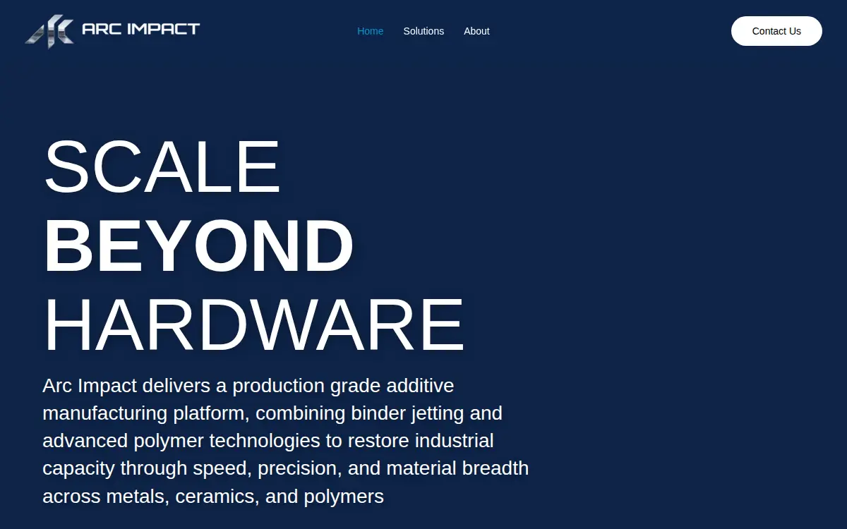 Homepage of Arc Impact Acquisition Corporation