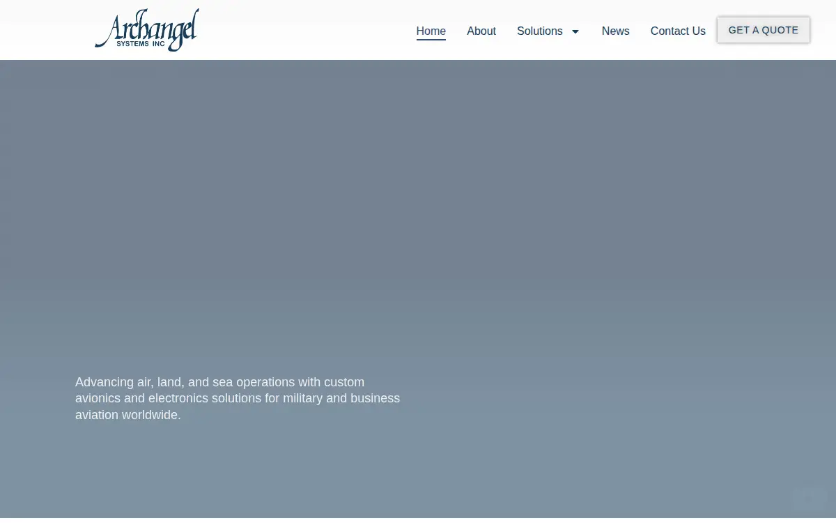 Homepage of Archangel Systems INC