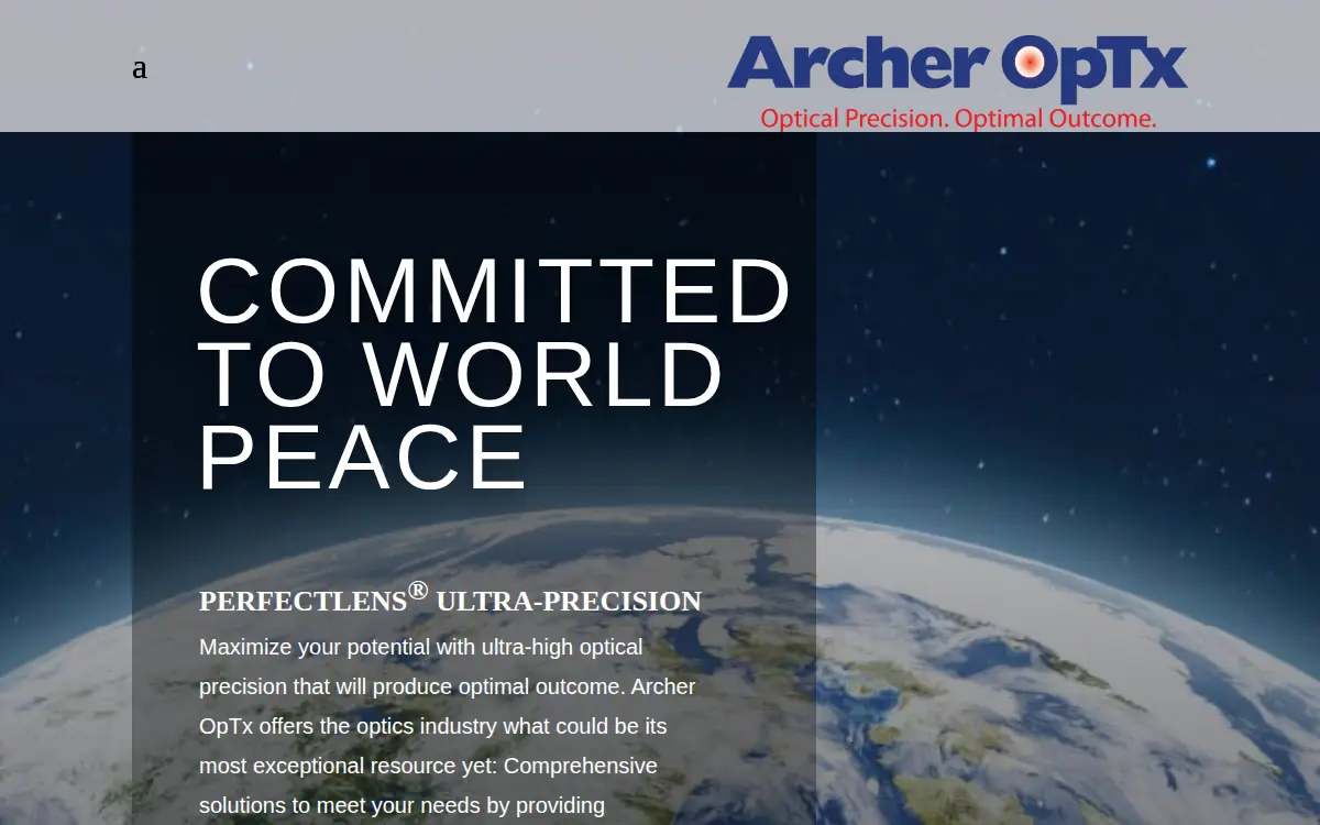 Homepage of Archer Optx INC