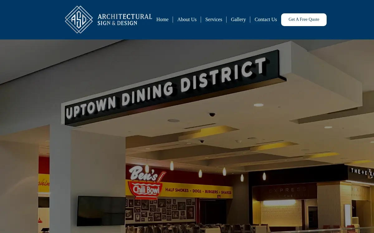 Homepage of Frederick Signs, LLC