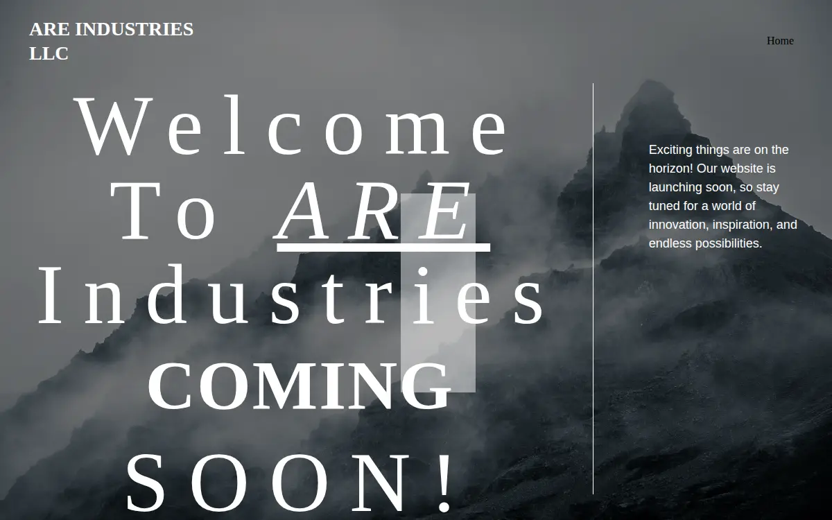Homepage of Are Industries LLC