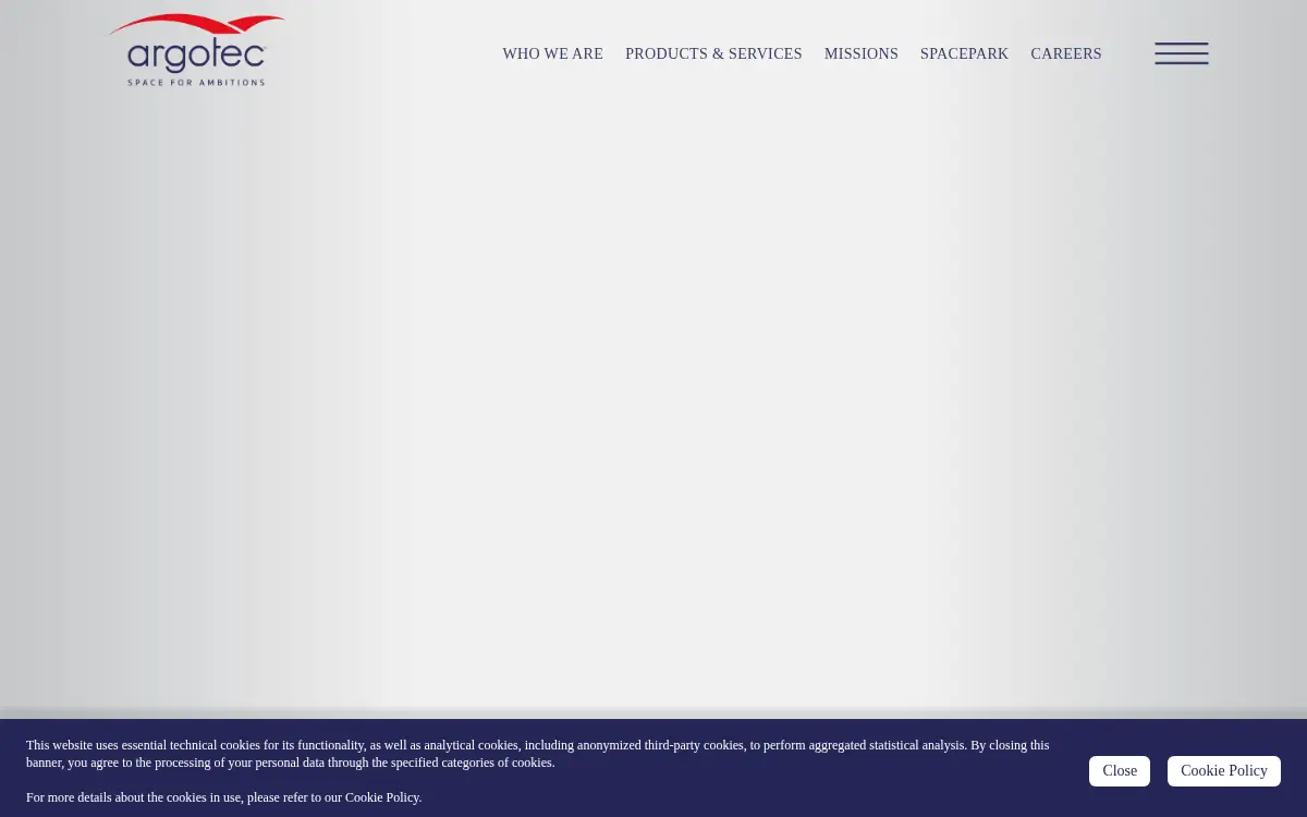 Homepage of Argotec INC