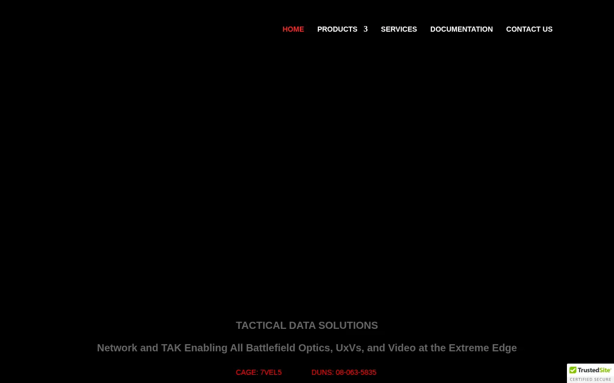 Homepage of Aries Defense LLC