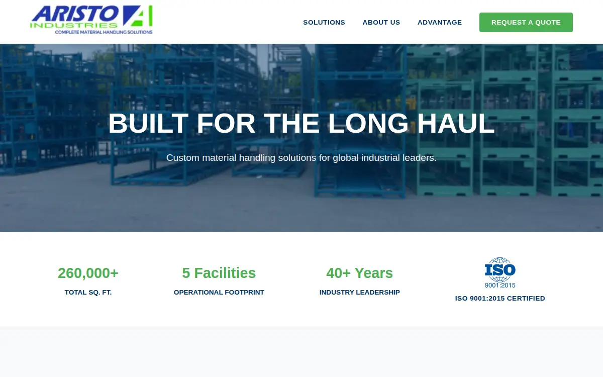 Homepage of Aristo-cote, INC.