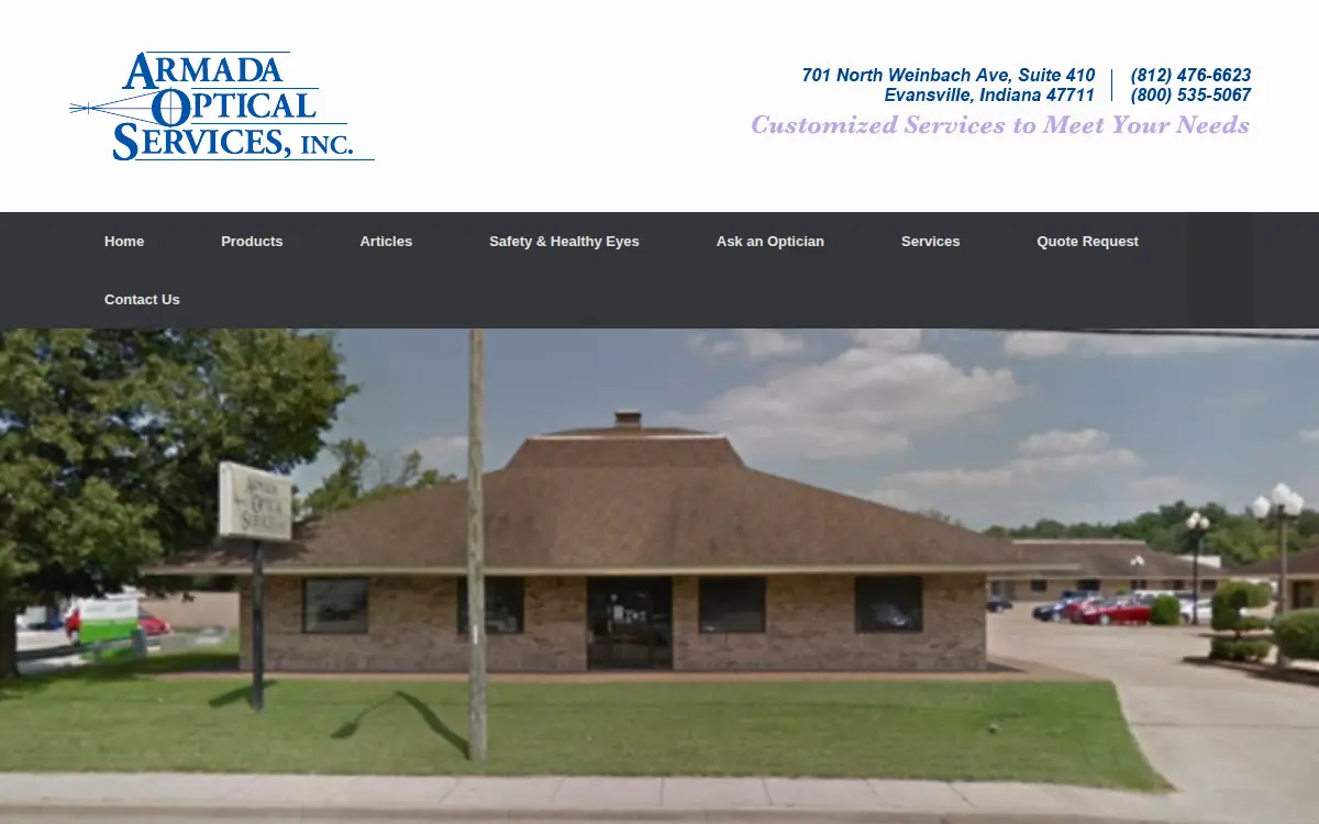 Homepage of Armada Optical Services INC