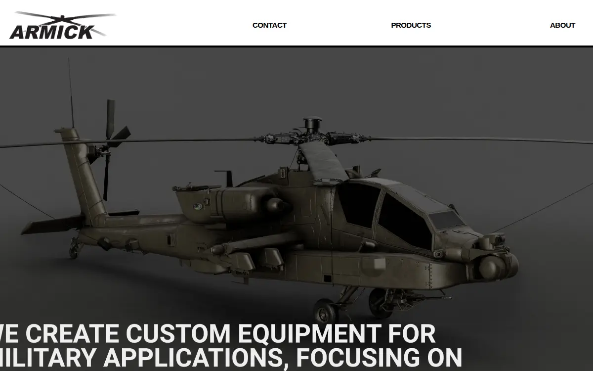 Homepage of Armick, INC