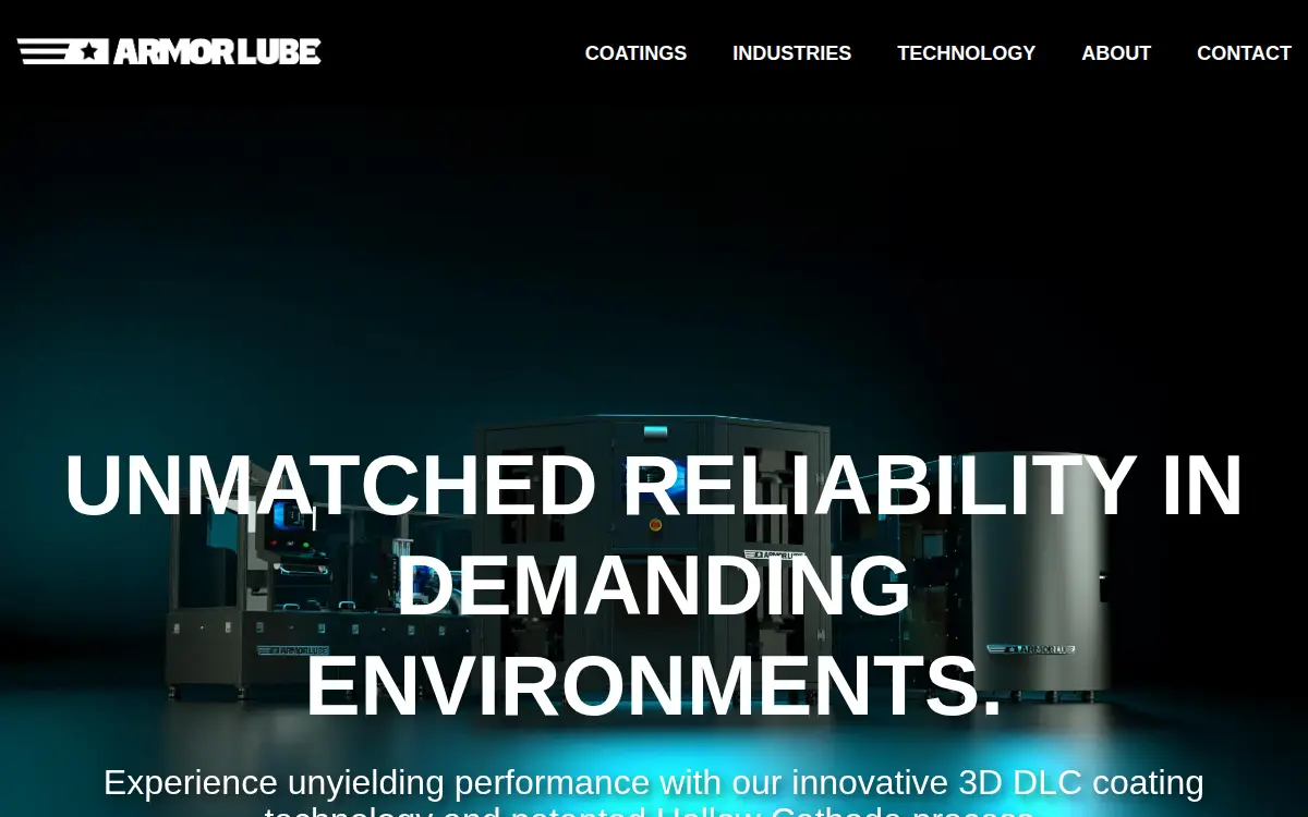 Homepage of Armorlube LLC
