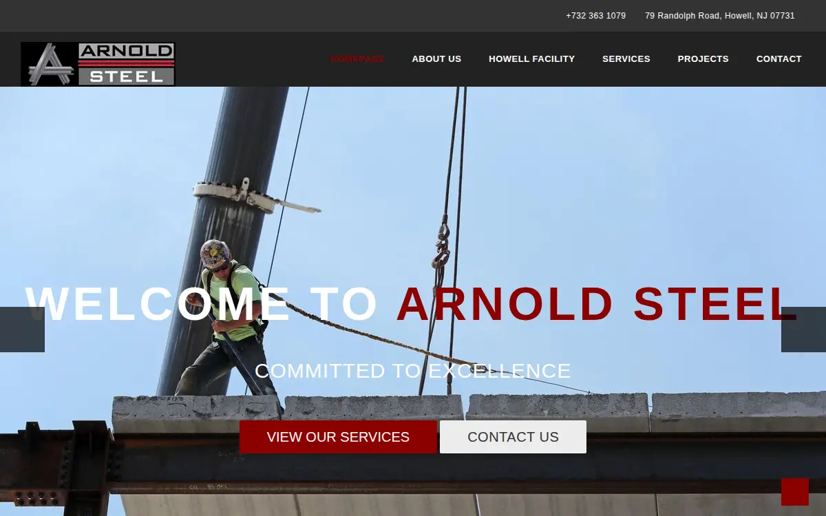 Homepage of Arnold Steel CO INC