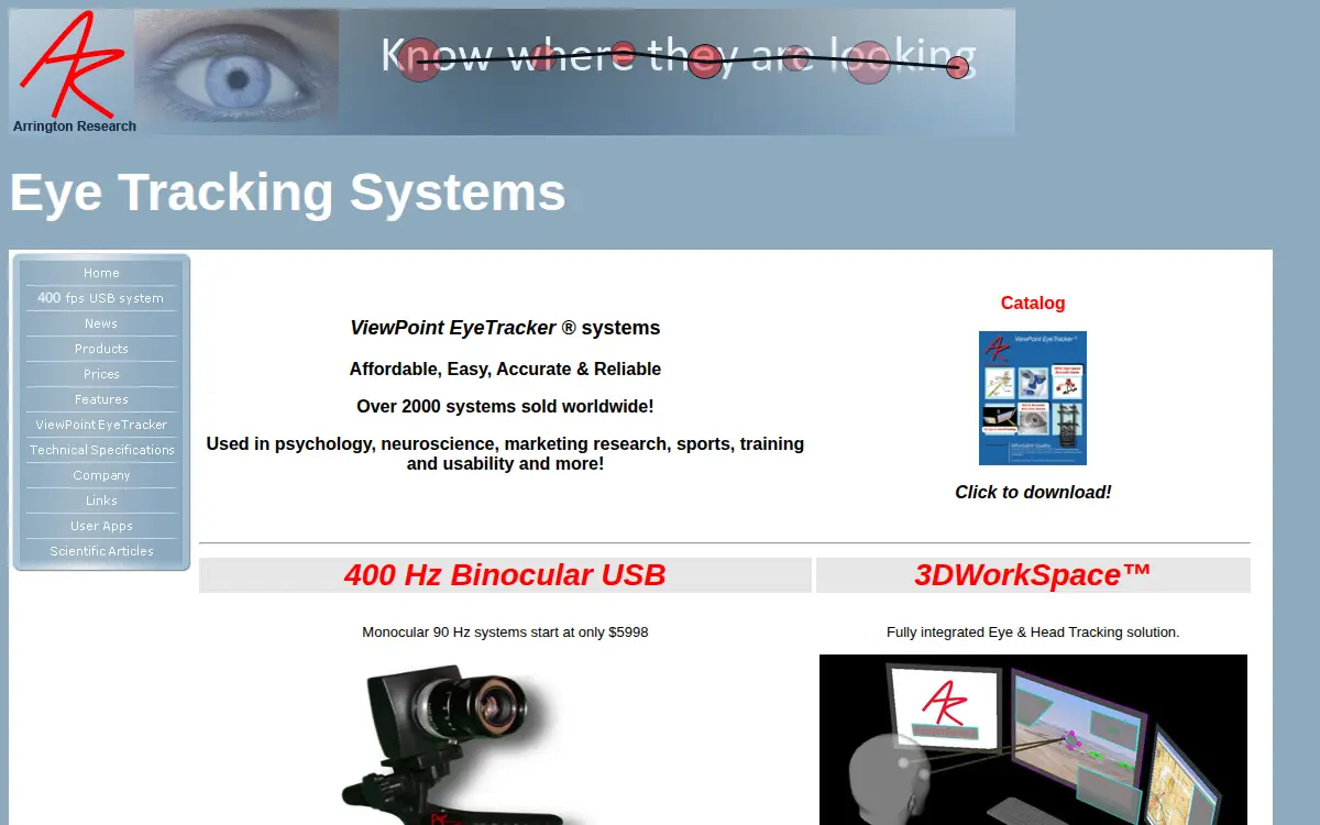 Homepage of Arrington Research INC