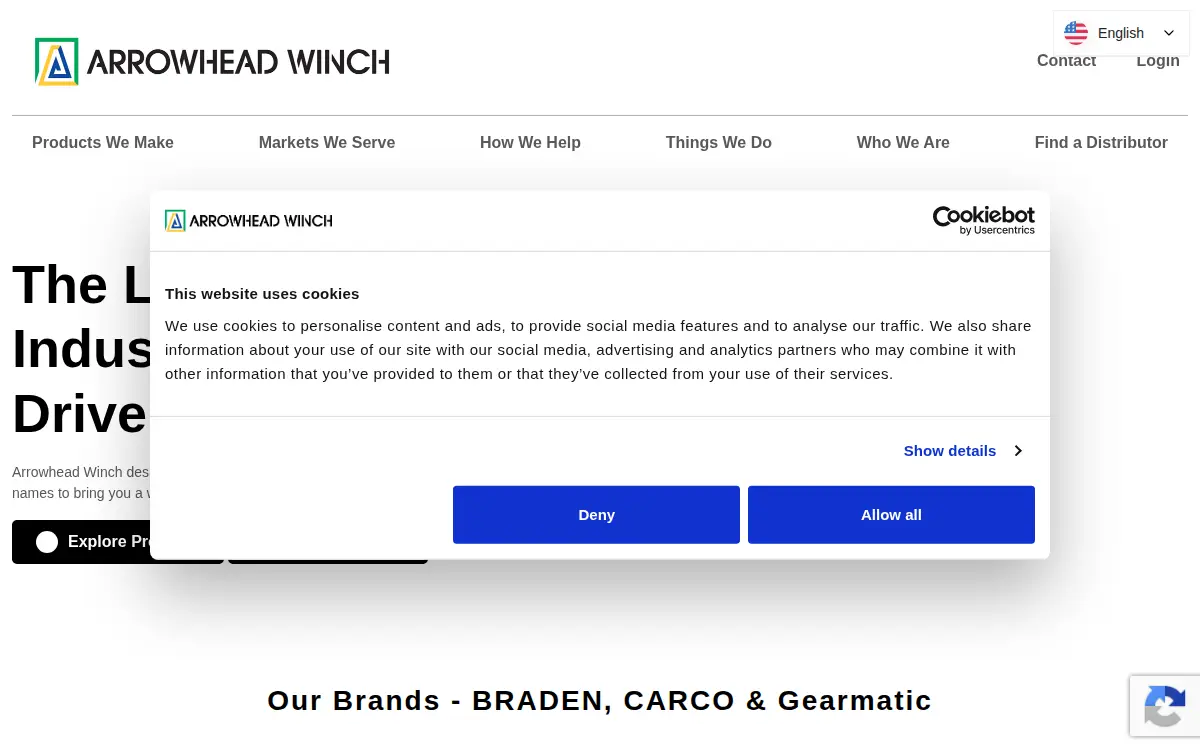 Homepage of Bpg - Arrowhead Winch INC.