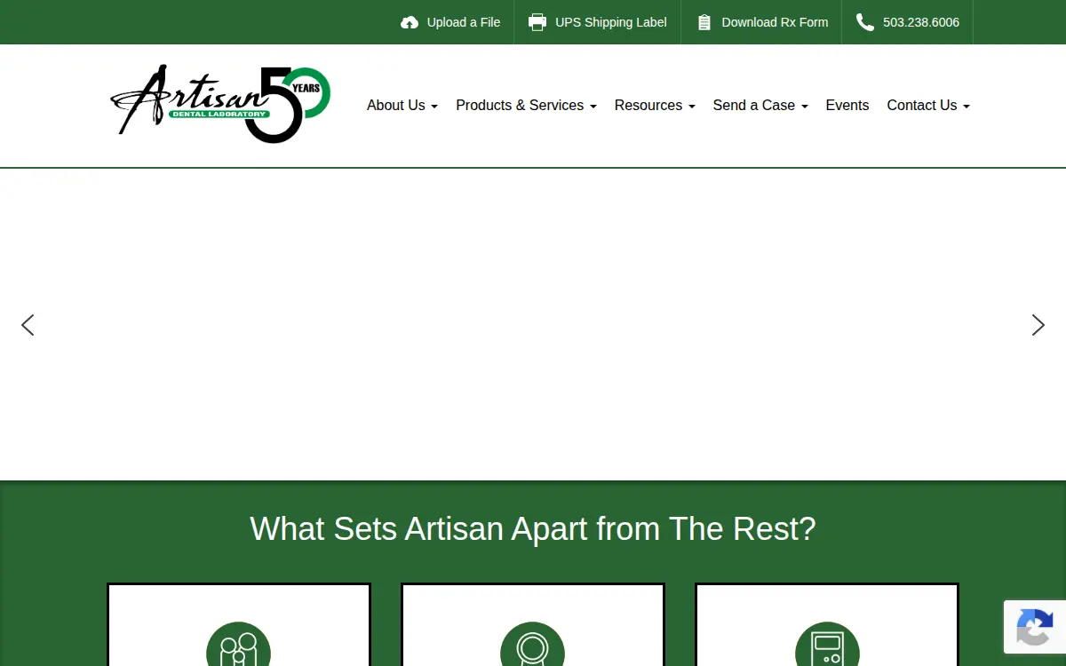 Homepage of Artisan Laboratories INC