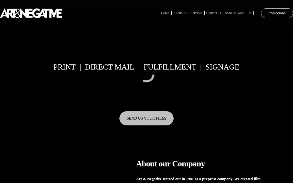 Homepage of Art & Negative Graphics INC
