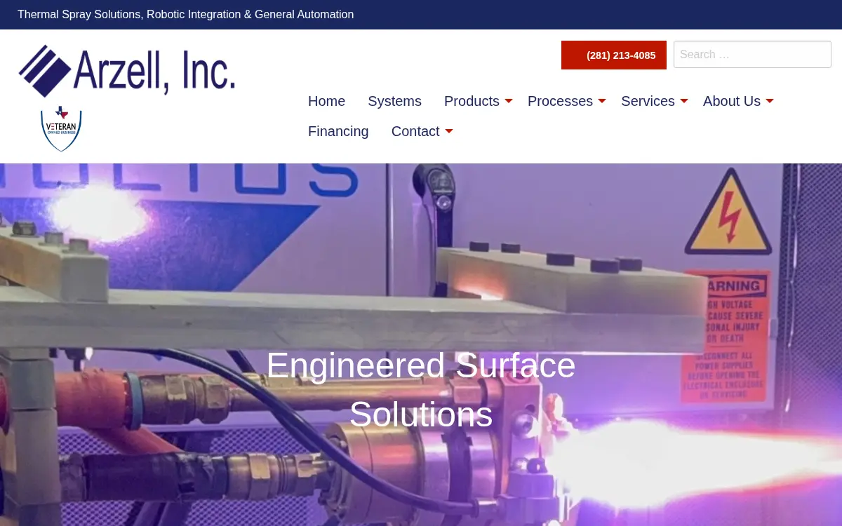 Homepage of Arzell INC
